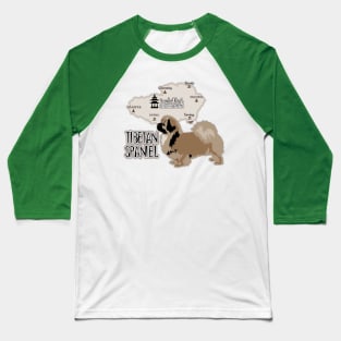 Tibetan Spaniel Baseball T-Shirt